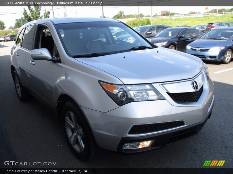 Palladium Metallic / Ebony 2011 Acura MDX Technology