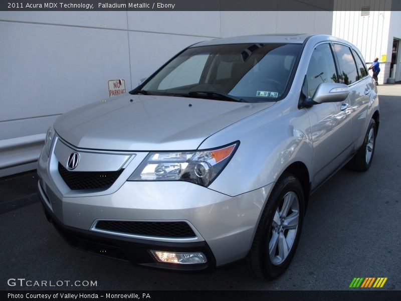 Palladium Metallic / Ebony 2011 Acura MDX Technology
