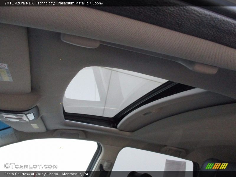 Palladium Metallic / Ebony 2011 Acura MDX Technology
