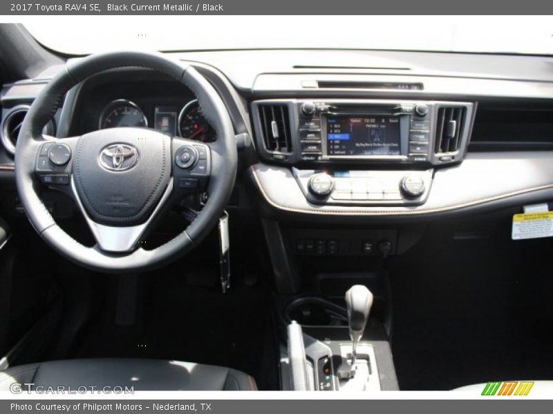 Black Current Metallic / Black 2017 Toyota RAV4 SE