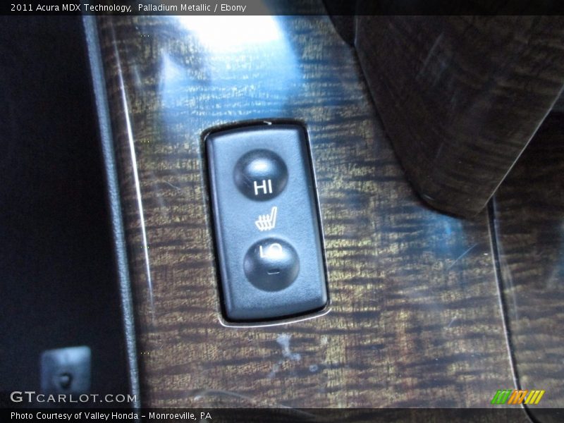 Palladium Metallic / Ebony 2011 Acura MDX Technology