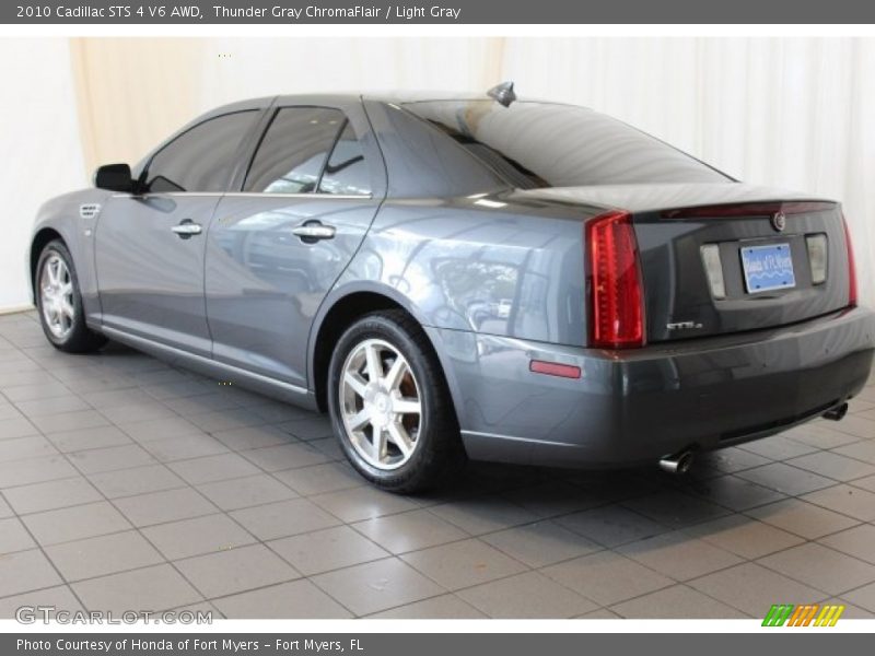 Thunder Gray ChromaFlair / Light Gray 2010 Cadillac STS 4 V6 AWD