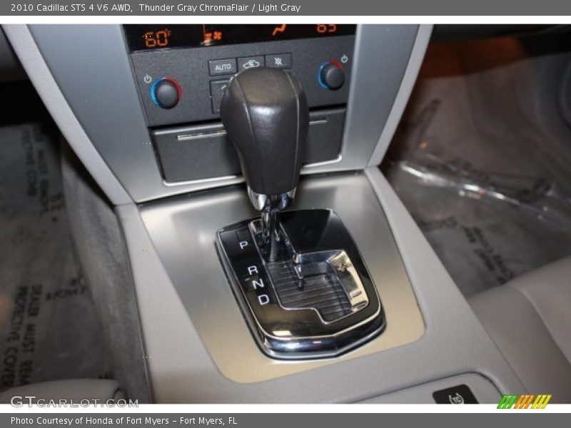 Thunder Gray ChromaFlair / Light Gray 2010 Cadillac STS 4 V6 AWD