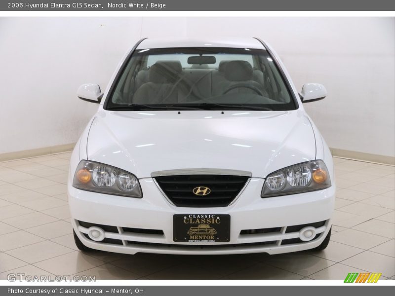 Nordic White / Beige 2006 Hyundai Elantra GLS Sedan