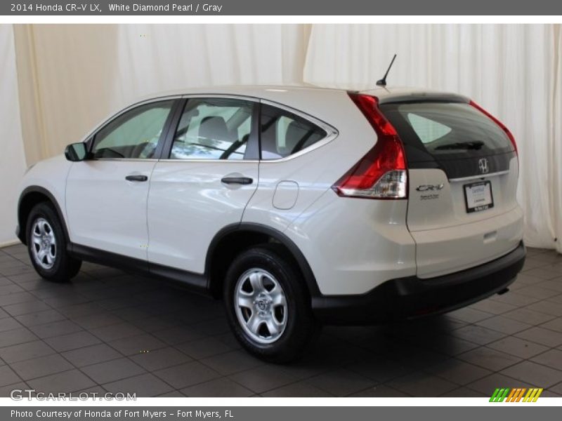 White Diamond Pearl / Gray 2014 Honda CR-V LX