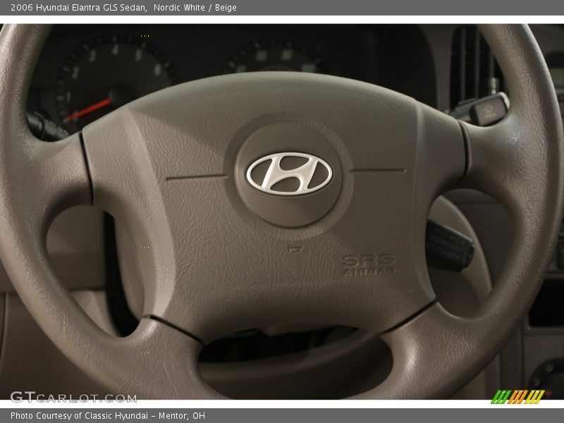 Nordic White / Beige 2006 Hyundai Elantra GLS Sedan