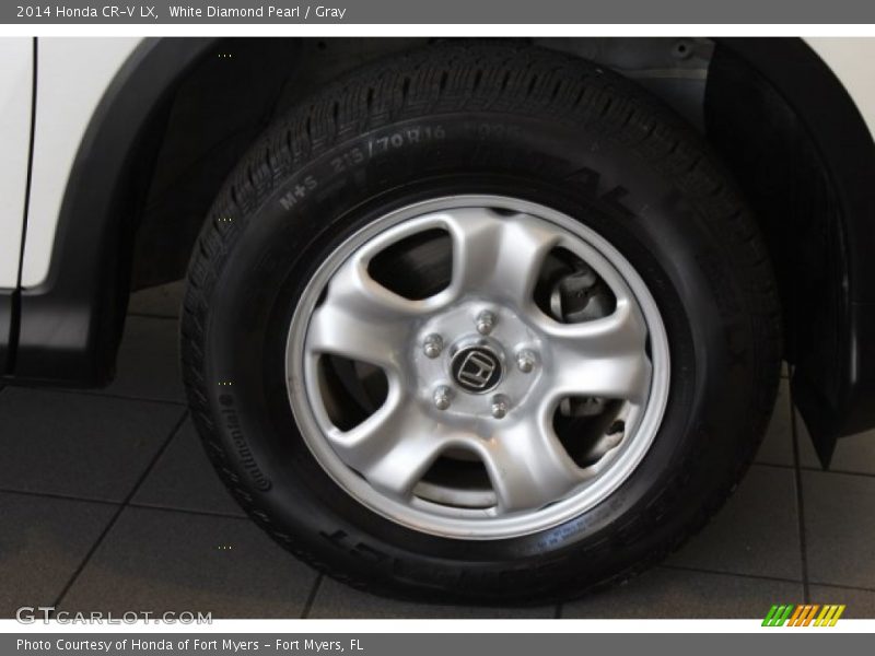 White Diamond Pearl / Gray 2014 Honda CR-V LX