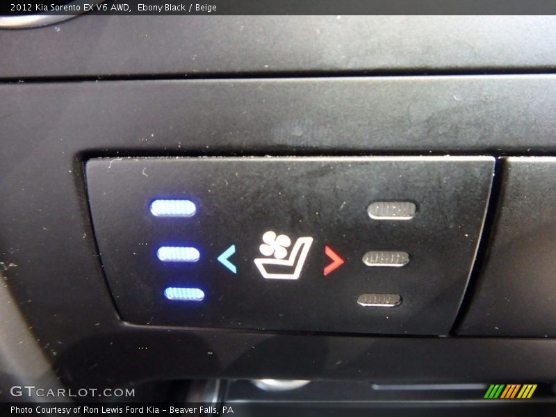 Ebony Black / Beige 2012 Kia Sorento EX V6 AWD