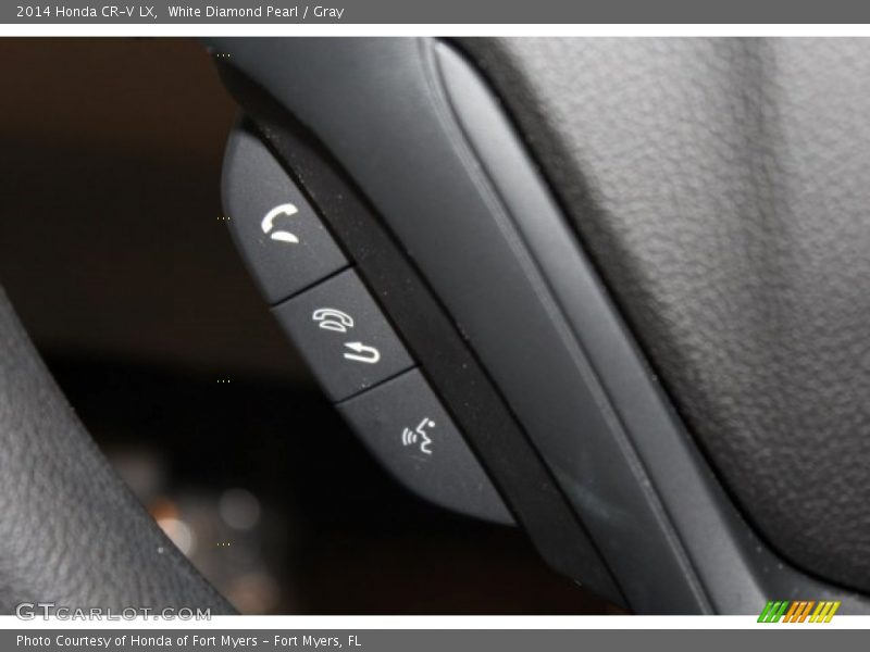 White Diamond Pearl / Gray 2014 Honda CR-V LX