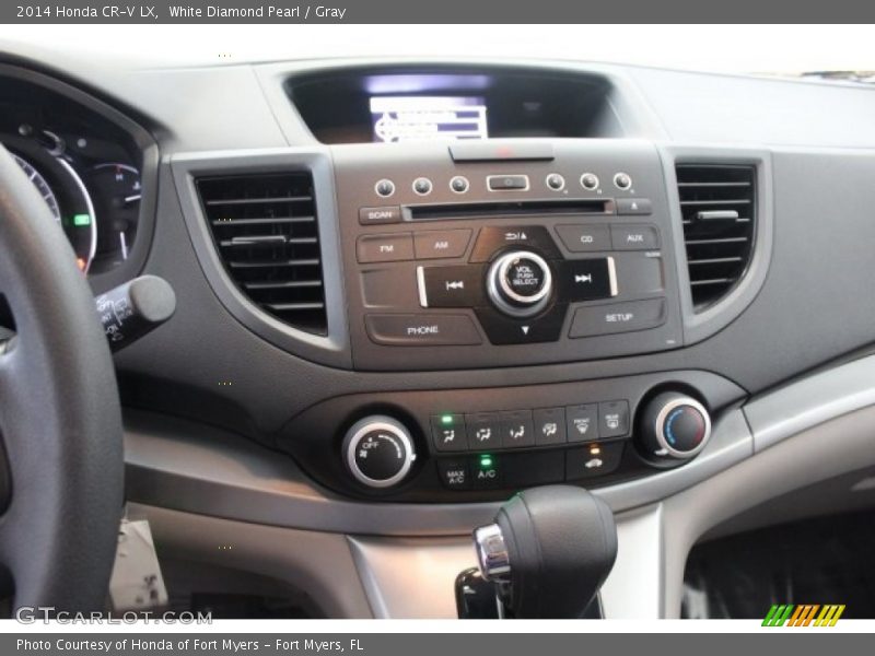 White Diamond Pearl / Gray 2014 Honda CR-V LX