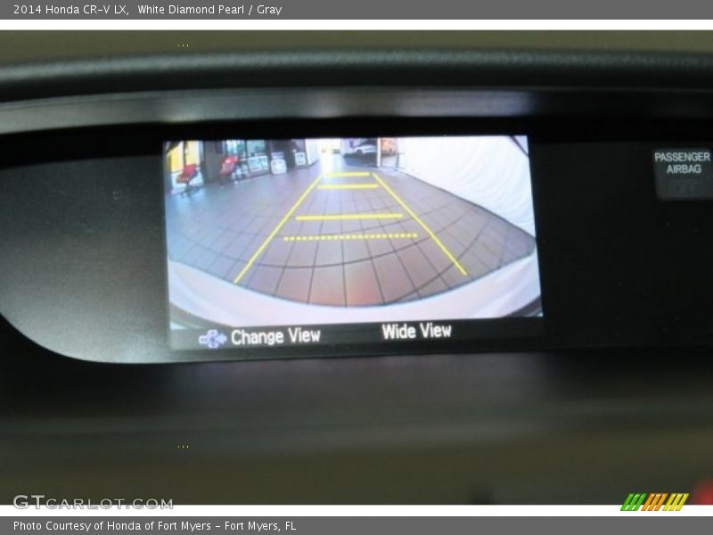 White Diamond Pearl / Gray 2014 Honda CR-V LX