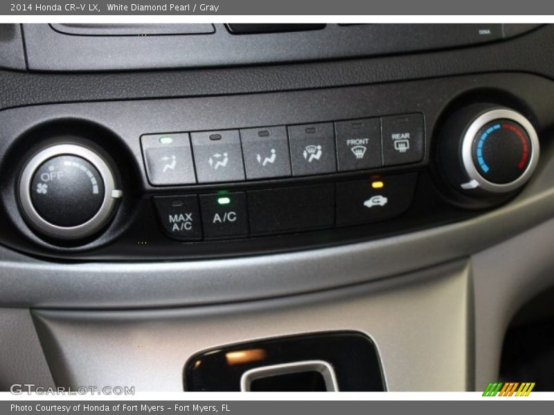 White Diamond Pearl / Gray 2014 Honda CR-V LX