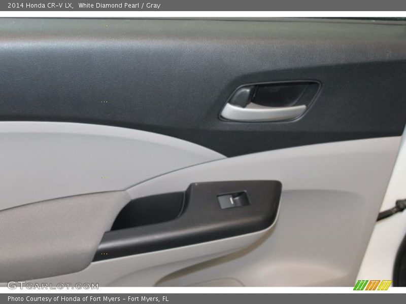 White Diamond Pearl / Gray 2014 Honda CR-V LX