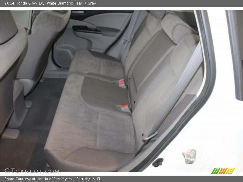 White Diamond Pearl / Gray 2014 Honda CR-V LX