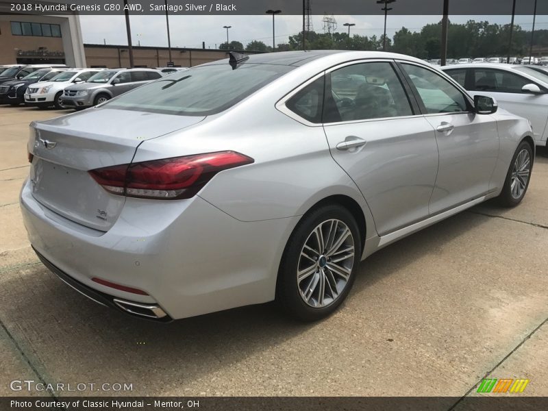 Santiago Silver / Black 2018 Hyundai Genesis G80 AWD