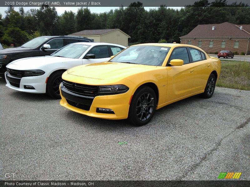 Yellow Jacket / Black 2018 Dodge Charger GT AWD