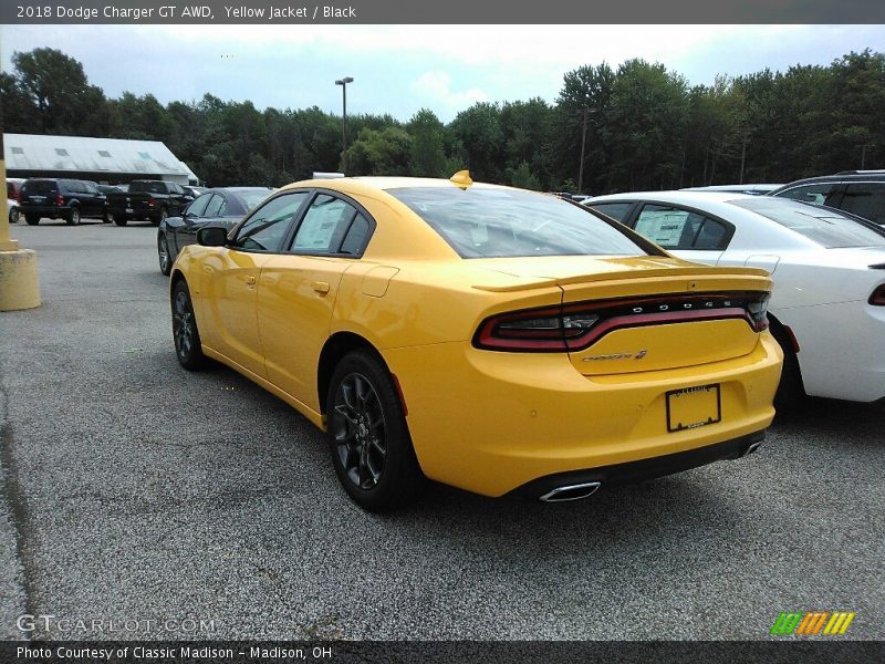 Yellow Jacket / Black 2018 Dodge Charger GT AWD