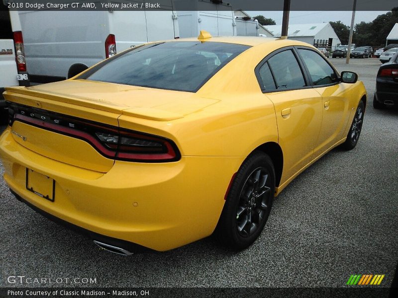 Yellow Jacket / Black 2018 Dodge Charger GT AWD