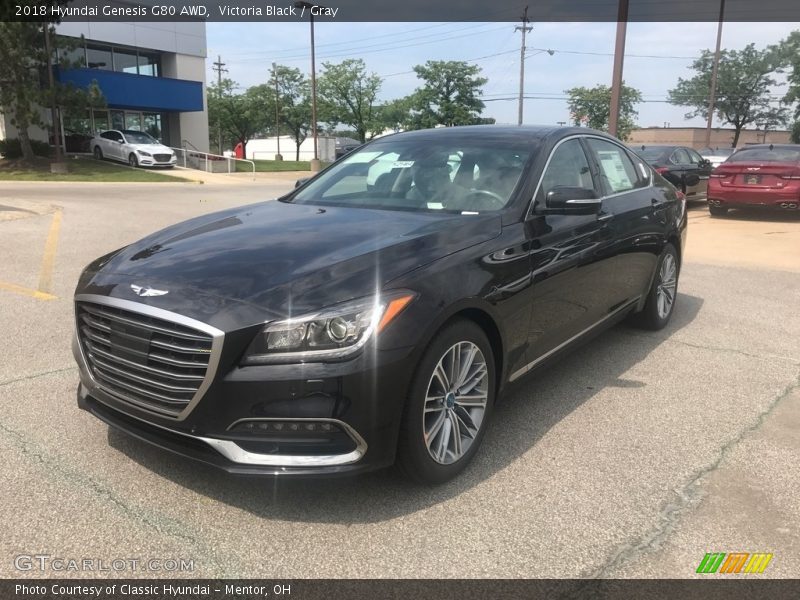 Victoria Black / Gray 2018 Hyundai Genesis G80 AWD
