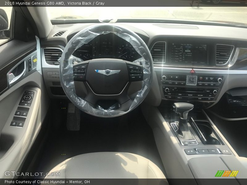 Victoria Black / Gray 2018 Hyundai Genesis G80 AWD