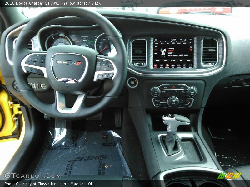 Yellow Jacket / Black 2018 Dodge Charger GT AWD