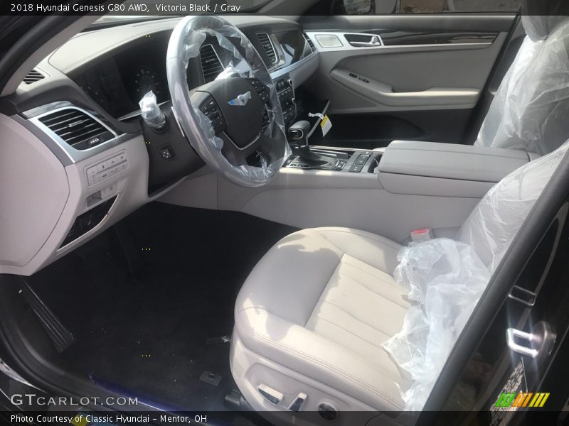 Victoria Black / Gray 2018 Hyundai Genesis G80 AWD