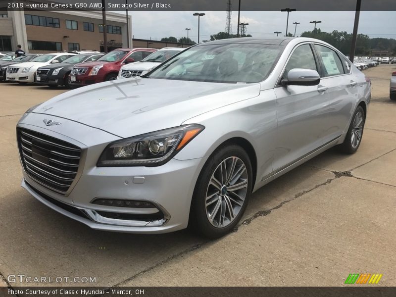 Santiago Silver / Black 2018 Hyundai Genesis G80 AWD