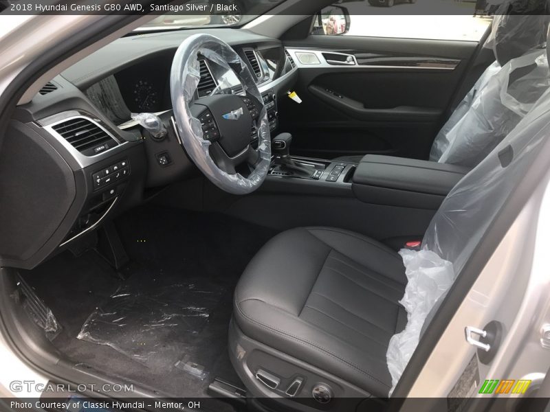 Santiago Silver / Black 2018 Hyundai Genesis G80 AWD