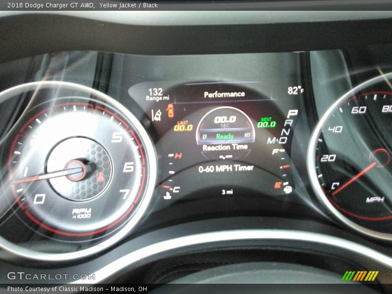 Yellow Jacket / Black 2018 Dodge Charger GT AWD