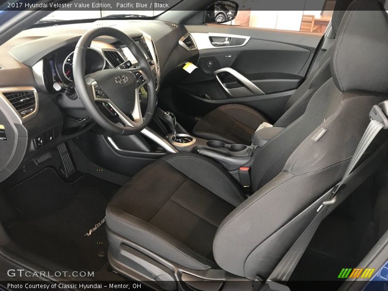 Front Seat of 2017 Veloster Value Edition