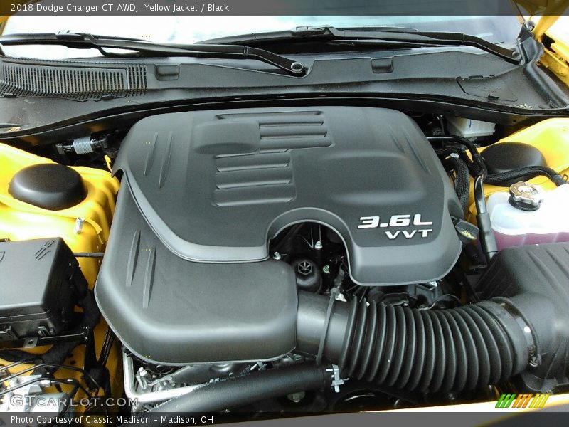 Yellow Jacket / Black 2018 Dodge Charger GT AWD