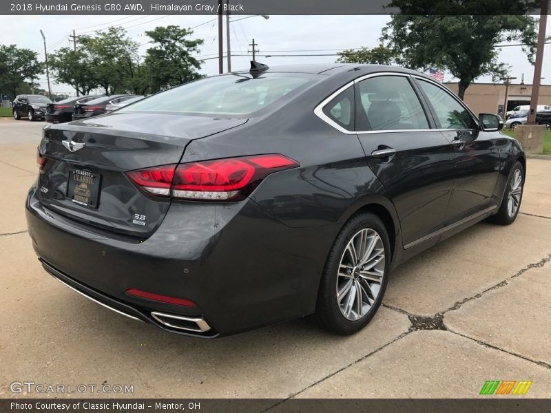 Himalayan Gray / Black 2018 Hyundai Genesis G80 AWD