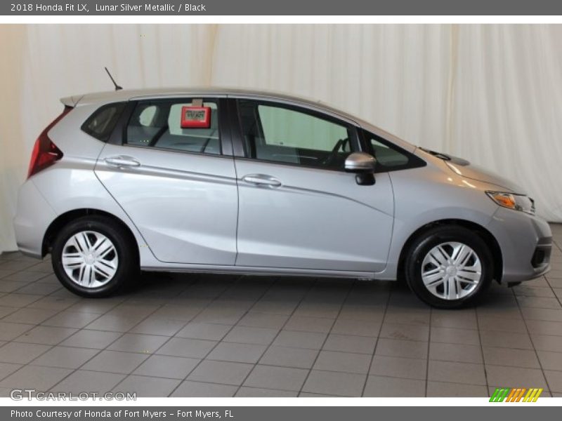 Lunar Silver Metallic / Black 2018 Honda Fit LX