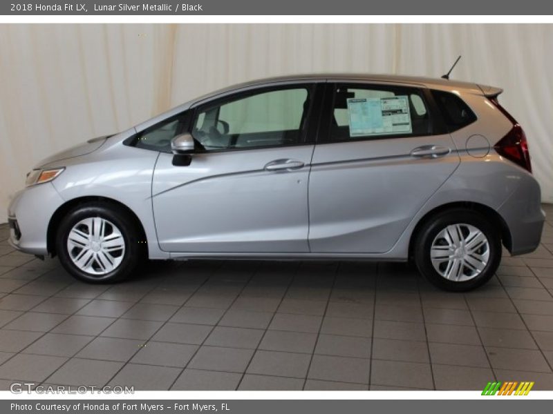 Lunar Silver Metallic / Black 2018 Honda Fit LX