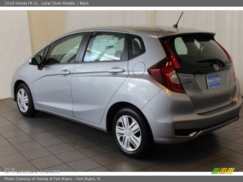 Lunar Silver Metallic / Black 2018 Honda Fit LX