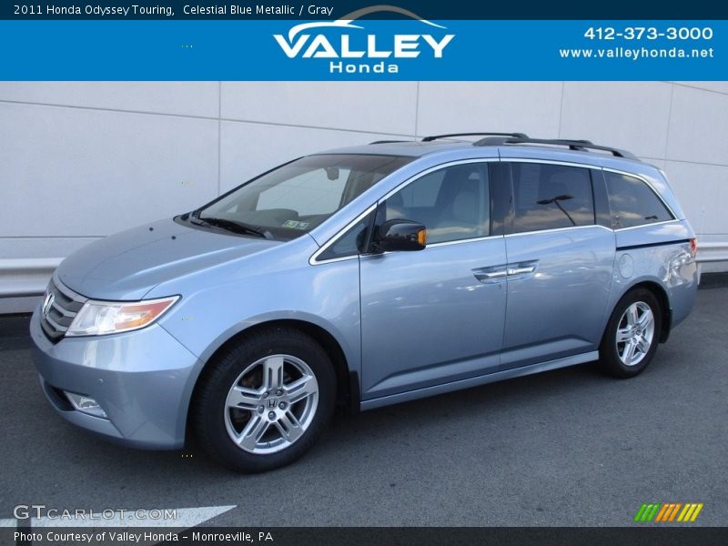 Celestial Blue Metallic / Gray 2011 Honda Odyssey Touring