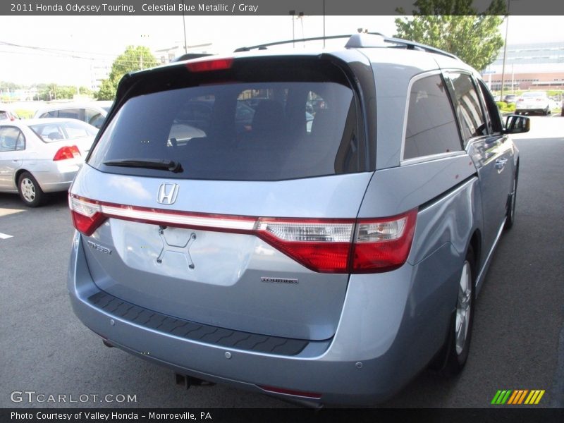 Celestial Blue Metallic / Gray 2011 Honda Odyssey Touring