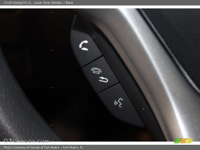 Lunar Silver Metallic / Black 2018 Honda Fit LX