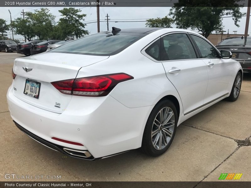 Casablanca White / Black 2018 Hyundai Genesis G80 AWD