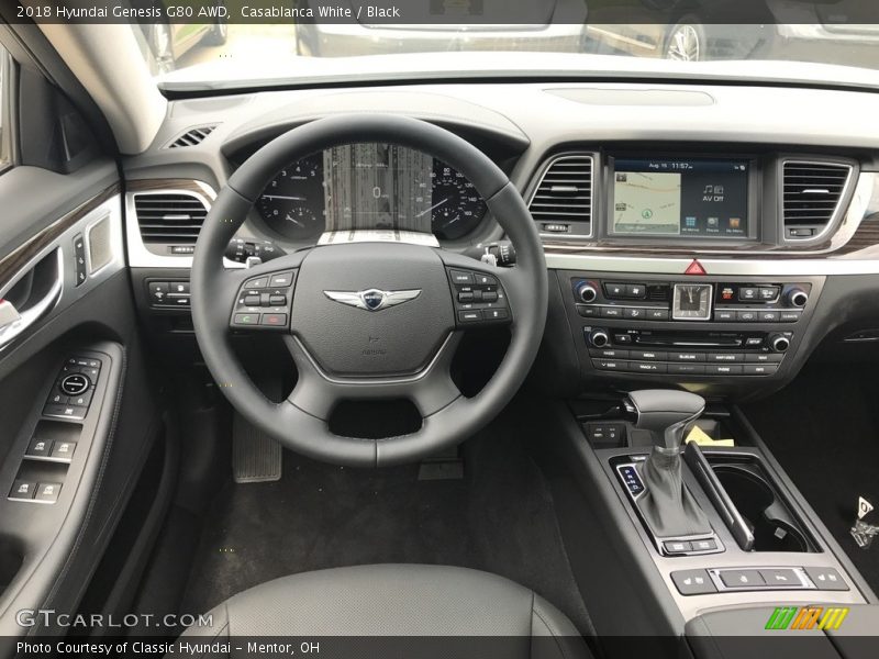 Casablanca White / Black 2018 Hyundai Genesis G80 AWD
