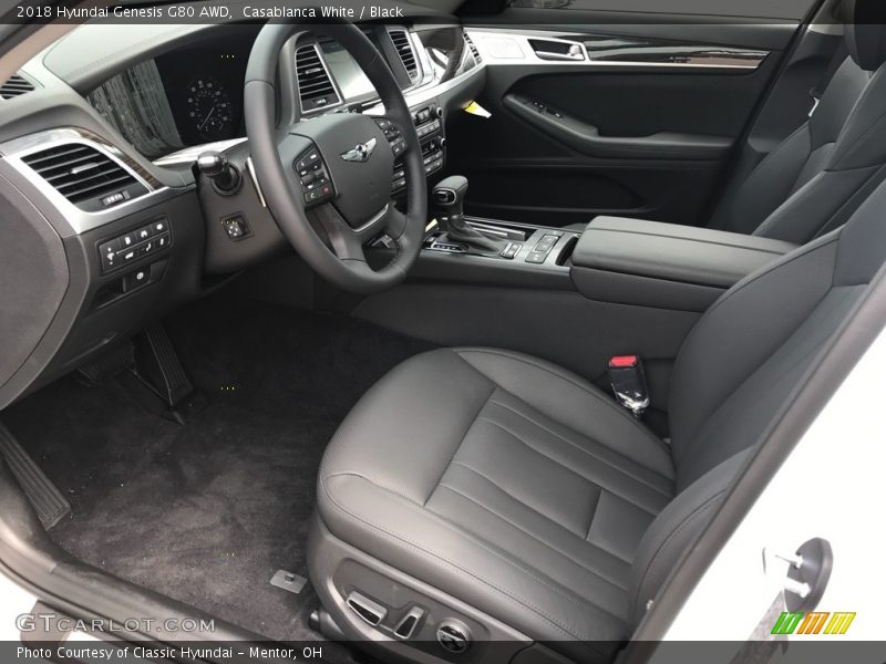 Casablanca White / Black 2018 Hyundai Genesis G80 AWD