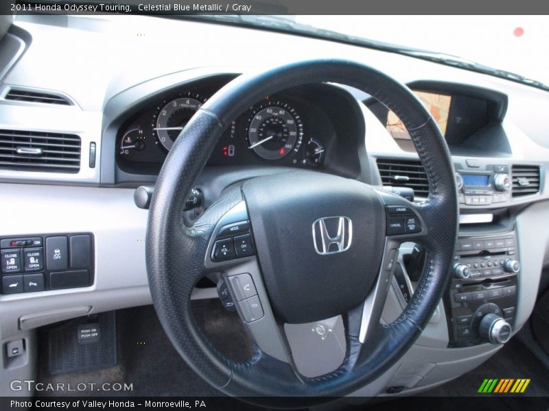 Celestial Blue Metallic / Gray 2011 Honda Odyssey Touring