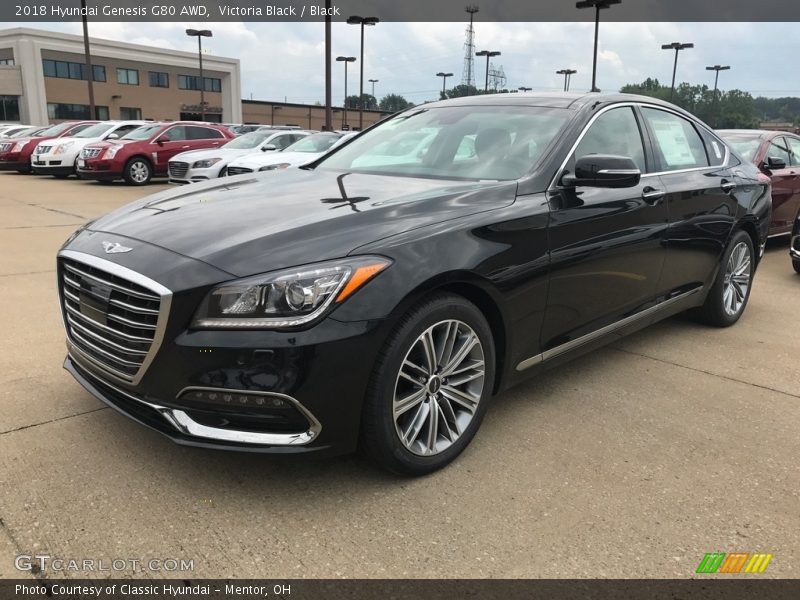 Victoria Black / Black 2018 Hyundai Genesis G80 AWD