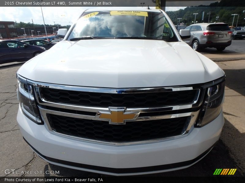 Summit White / Jet Black 2015 Chevrolet Suburban LT 4WD