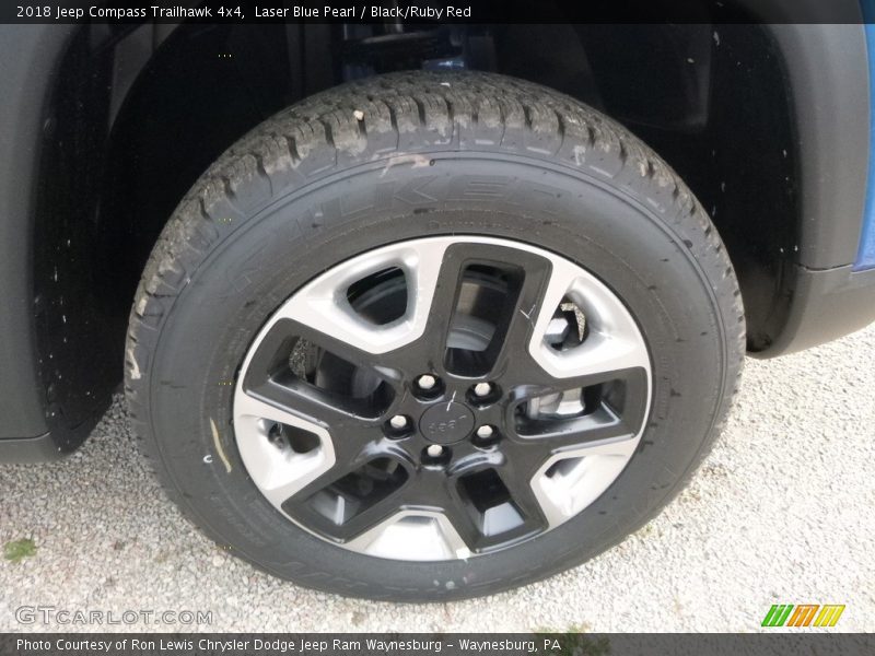 Laser Blue Pearl / Black/Ruby Red 2018 Jeep Compass Trailhawk 4x4