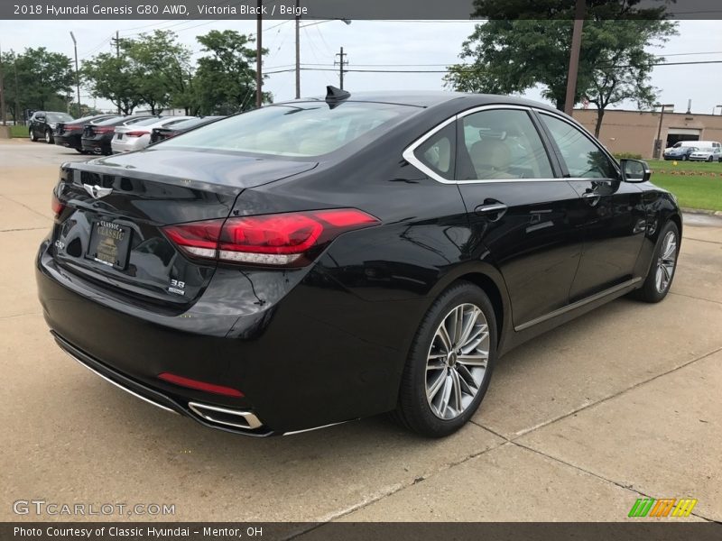 Victoria Black / Beige 2018 Hyundai Genesis G80 AWD