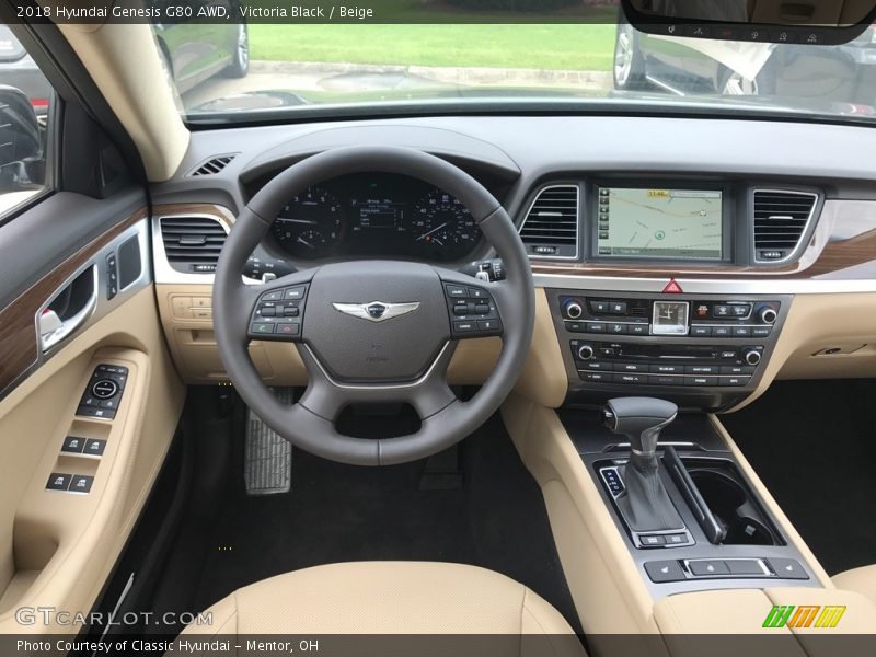 Victoria Black / Beige 2018 Hyundai Genesis G80 AWD