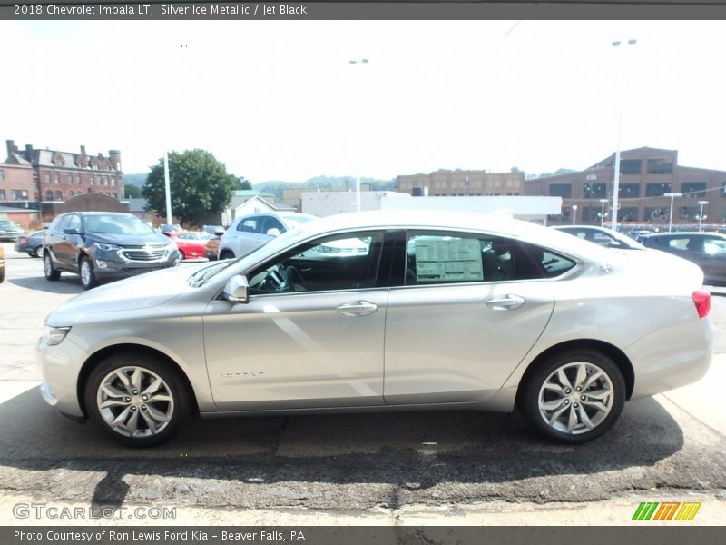Silver Ice Metallic / Jet Black 2018 Chevrolet Impala LT