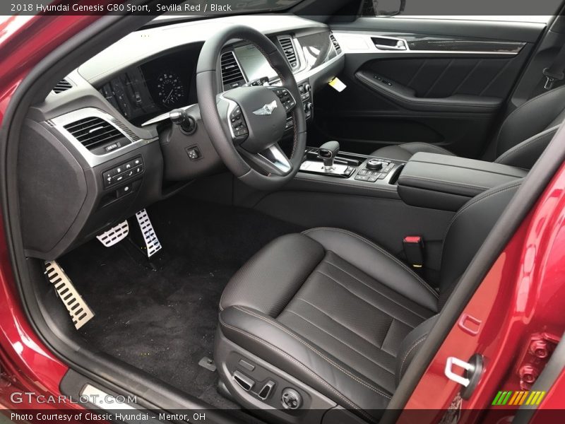  2018 Genesis G80 Sport Black Interior