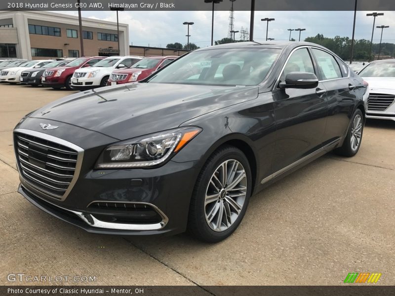 Himalayan Gray / Black 2018 Hyundai Genesis G80 AWD